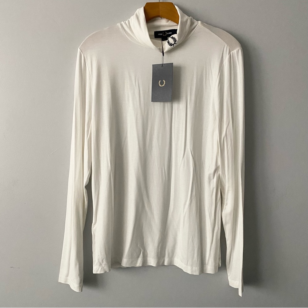 Fred Perry Roll Neck Top Turtle Neck US 10 NWT